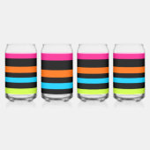 Neon-Streifenmuster Dosenglas (Hinten)