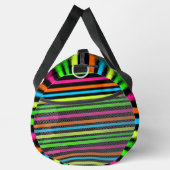 Neon-Streifenmuster Duffle Bag (Rechts)