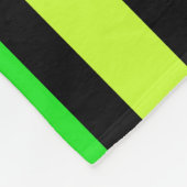Neon-Streifenmuster Fleecedecke (Ecke)