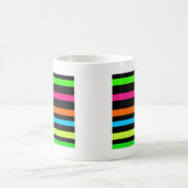 Neon-Streifenmuster Kaffeetasse (Mittel)