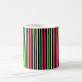 Neon-Streifenmuster Kaffeetasse (Mittel)