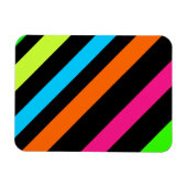 Neon-Streifenmuster Magnet (Horizontal)