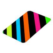 Neon-Streifenmuster Magnet (Linke Seite)