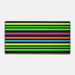 Neon-Streifenmuster Schreibtischunterlage