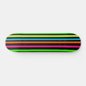 Neon-Streifenmuster Skateboard (Horizontal)