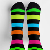 Neon-Streifenmuster Socken (Oben)