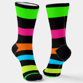 Neon-Streifenmuster Socken (Gewinkelt)
