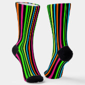 Neon-Streifenmuster Socken (Gewinkelt)