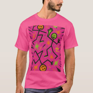 Neon Strichmännchens Tank - Comic Chaos Energy