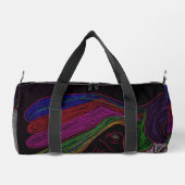 Neon String Lights Silhouette Duffel Bag Duffle Bag (Rückseite)