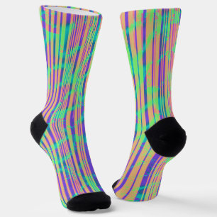 Neon Stripe Socken