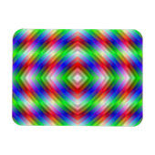 Neon Stripes Foto Magnet (Horizontal)