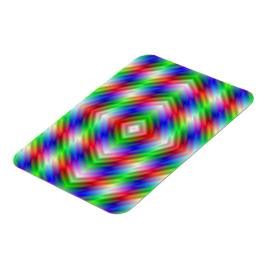 Neon Stripes Foto Magnet (Linke Seite)