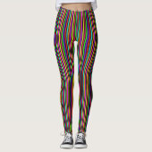 Neon Stripes Leggings (Vorderseite)