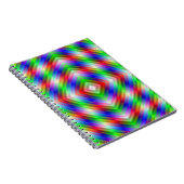 Neon Stripes Notebook Notizblock (Rechte Seite)