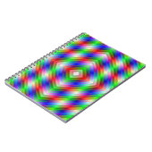Neon Stripes Notebook Notizblock (Linke Seite)