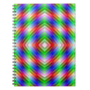 Neon Stripes Notebook Notizblock
