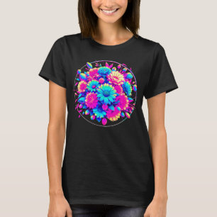 Neon Style-Blume T-Shirt