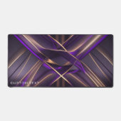 Neon Style Lila Gold Custom Gaming erweitert Schreibtischunterlage (Vorderseite)