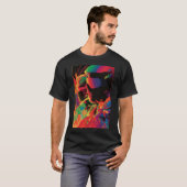Neon-style poster, 80s T-Shirt (Vorne ganz)