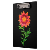 Neon Stylized Blume Klemmbrett (Links)