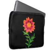 Neon Stylized Blume Laptopschutzhülle (Vorne Rechts)
