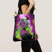 Neon Succubus Demon Anime Girl Tasche (Von Nahem)