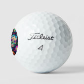 Neon Sugar Skull Golfball (Logo)