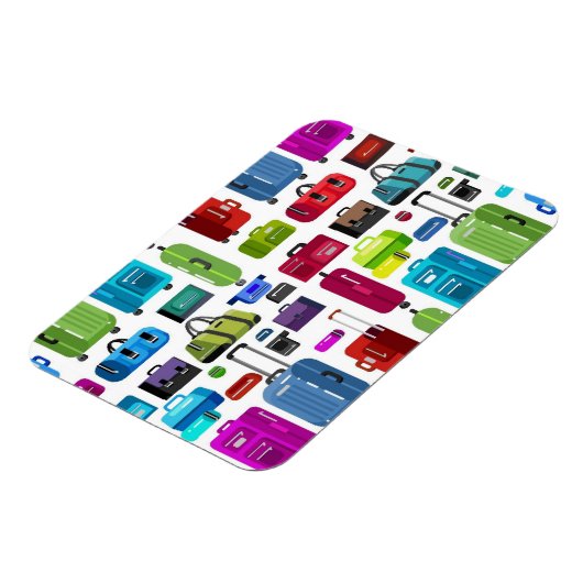 Neon Suitcases Magnet (Linke Seite)