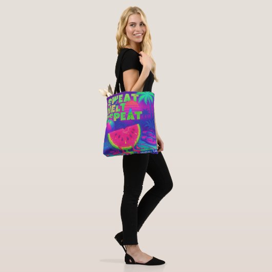 Neon Summer Retro Future Tropical 80er Tasche (Am Model)