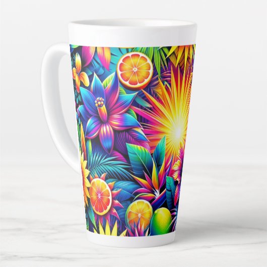 Neon Summer Symphony Milchtasse (Linke Ecke)