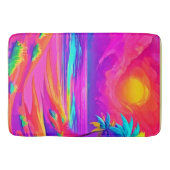 Neon Sun & Beach Bliss Badematte (Vorderseite)