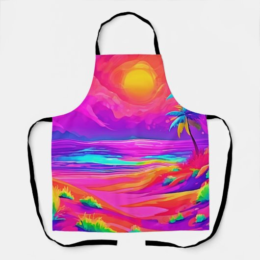 Neon Sun & Beach Bliss Schürze (Vorderseite)