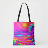 Neon Sun & Beach Bliss Tasche (Vorderseite)