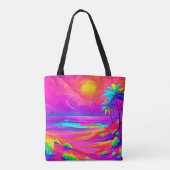 Neon Sun & Beach Bliss Tasche (Rückseite)