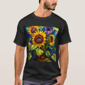 Neon Sunflowers T - Shirt (Vorderseite)