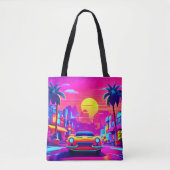 Neon Sunset City Drive Tasche (Vorderseite)