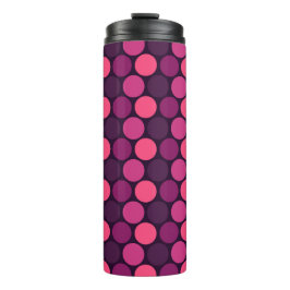 Neon Sunset Dottern Muster Thermosbecher