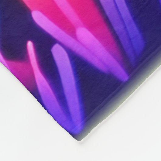 Neon Sunset Landschaft Fleecedecke (Ecke)