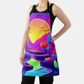 Neon Sunset Landschaft Schürze (InSitu)