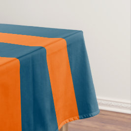 Neon Sunset Orange und Ocean Blue Cool Streifen Tischdecke