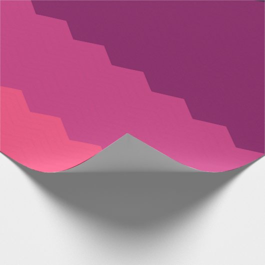 Neon Sunset Pattern Geschenkpapier (Ecke)