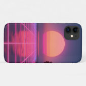 Neon Sunset Retro Phone Case (Rückseite (Horizontal))