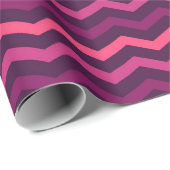 Neon Sunset Zickzack Pattern Geschenkpapier (Rolleneckpunkt)