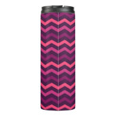 Neon Sunset Zickzack Pattern Thermosbecher (Rückseite)
