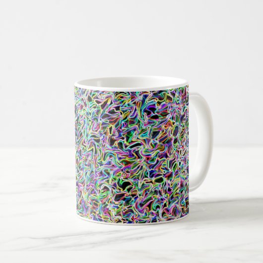 Neon Swirl 11oz Tasse (VorderseiteRechts)