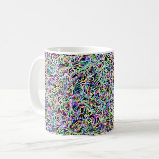 Neon Swirl 11oz Tasse (Vorderseite Links)