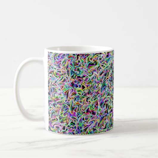 Neon Swirl 11oz Tasse (Links)