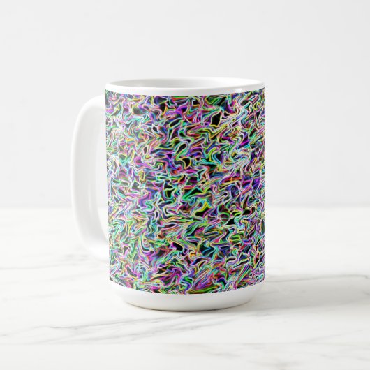 Neon Swirl 15oz Tasse (Vorderseite Links)