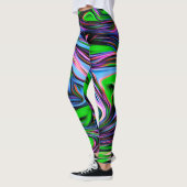 Neon Swirl Design Pattern Leggings (Links)
